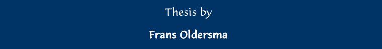 Thesis by Frans Oldersma